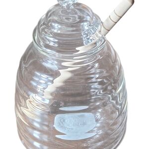 Glass Honey Jar with Dipper